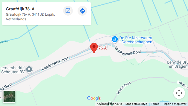 Locatie van Klusbedrijf Dijkman op de kaart: Graafdijk 76a in Lopik